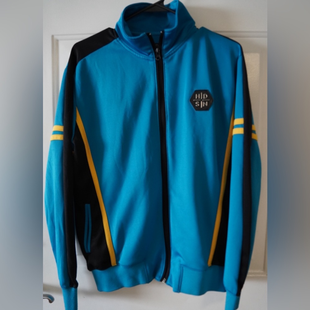 Hudson Vibrant Blue Outerwear track jacket Y2K Streetwear
